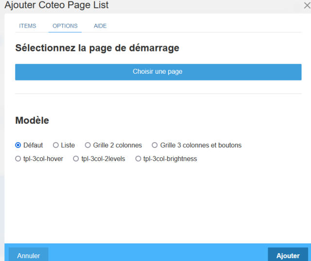 Ajouter Coteo Page List Options.png